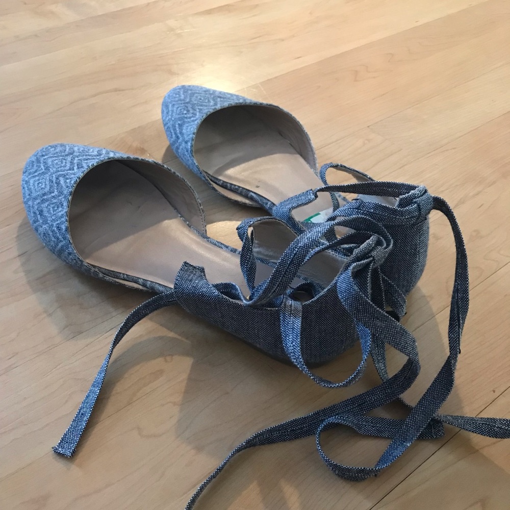 Lace up flats